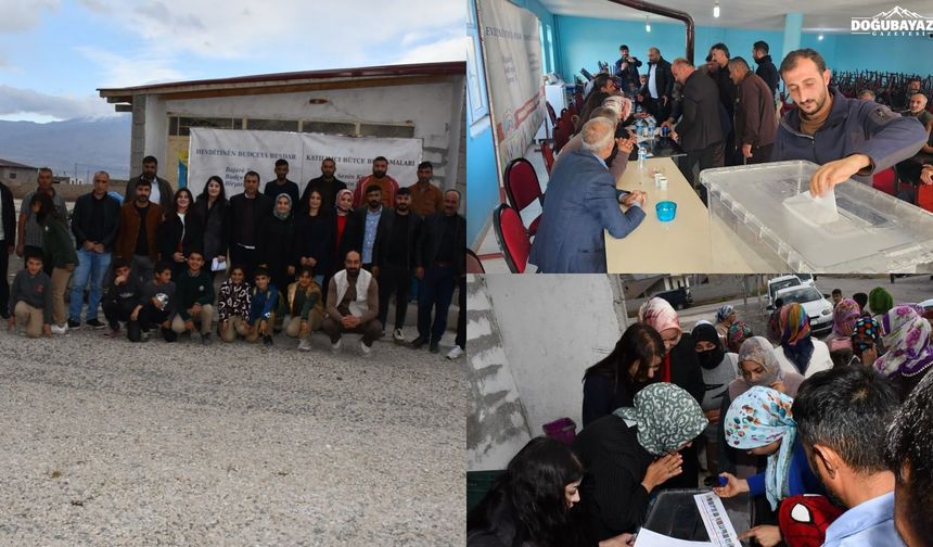 Doğubayazıt’ta katılımcı bütçe sürecinde Sanayi ve Hürriyet mahallelerinin öncelikleri belirlendi