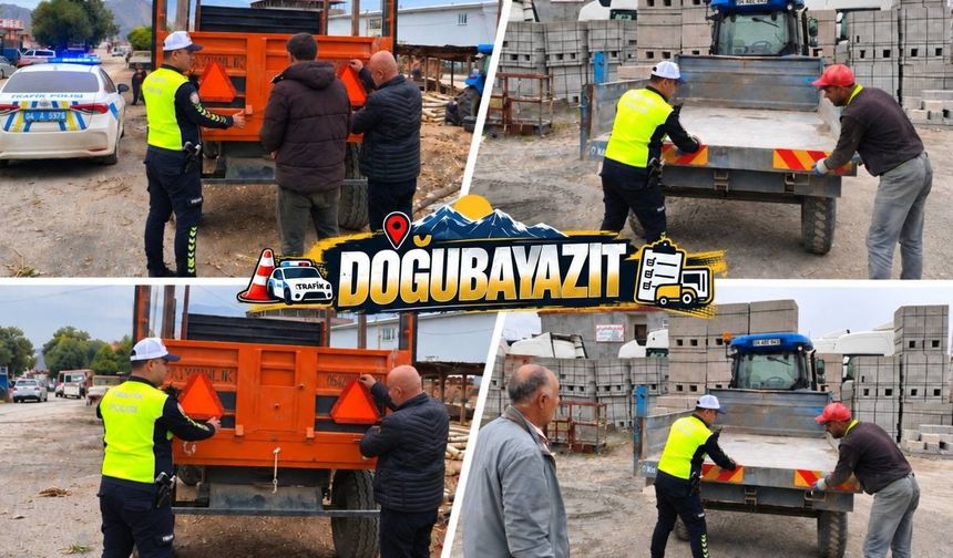 Doğubeyazıt’ta traktör sürücülerine üç önemli uyarı