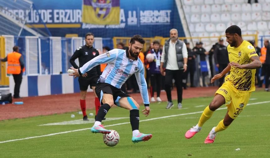 Erzurumspor Eyüpspor'u iki golle geçti, üç puanı kaptı