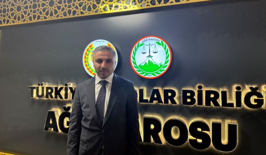 Ağrı Barosu'nun yeni başkanı belli oldu