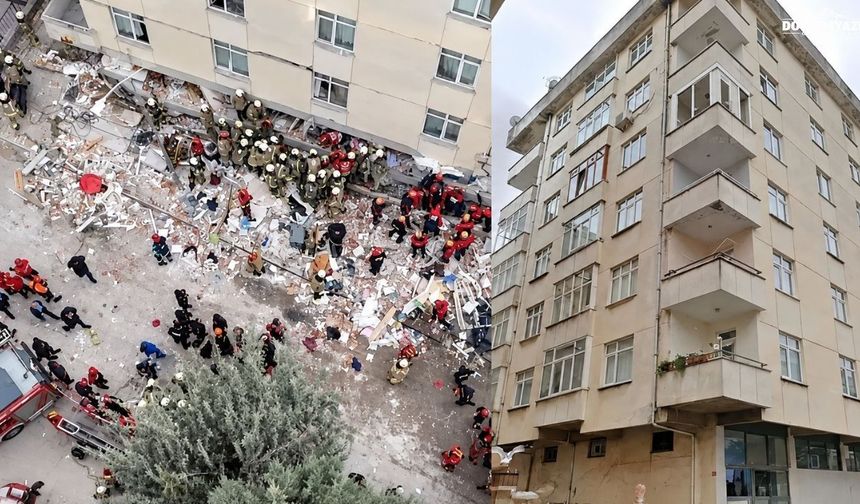 İstanbul'da binanın 3 katı çöktü: Enkaz altında kalanlar var