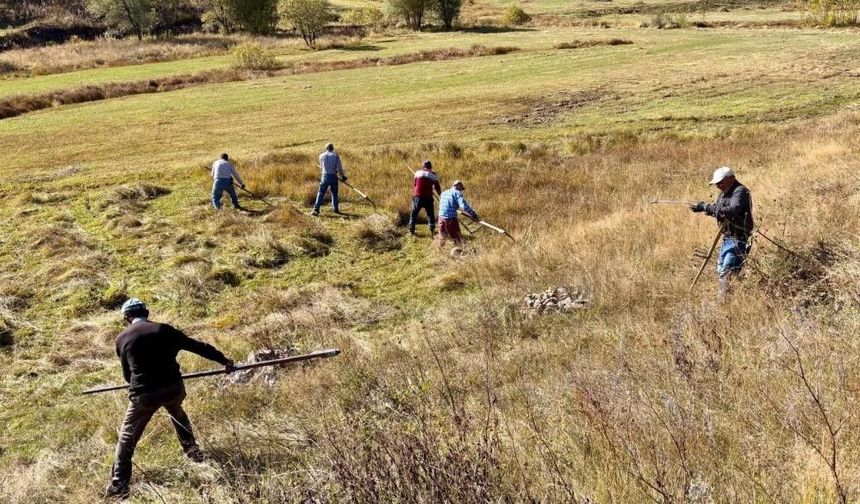Kış kapıya dayandı, Ardahan’da tırpanlar son kez sallandı