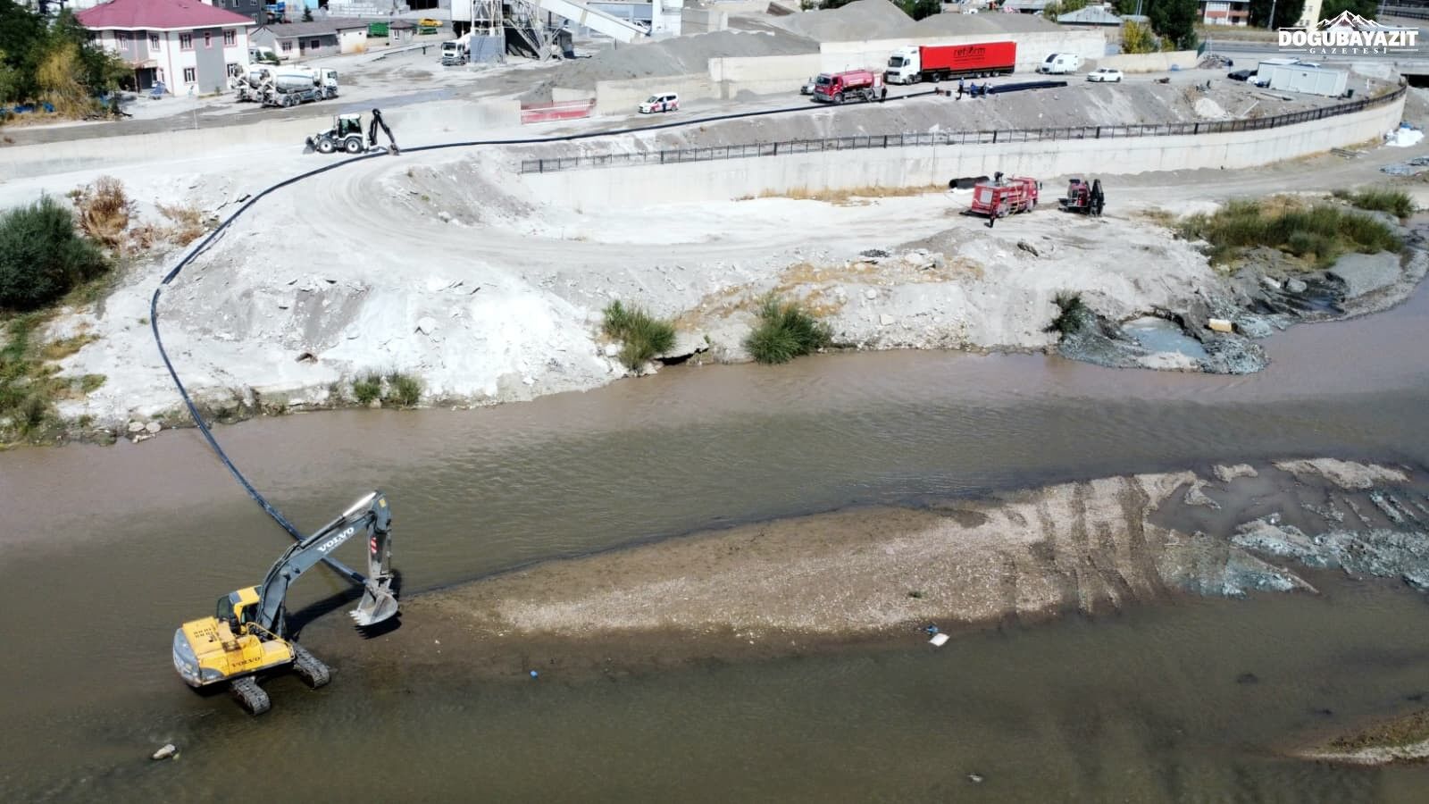 Ağrı’da Içme Suyu Hattı Nehrin 4 Metre Altına Taşındı55