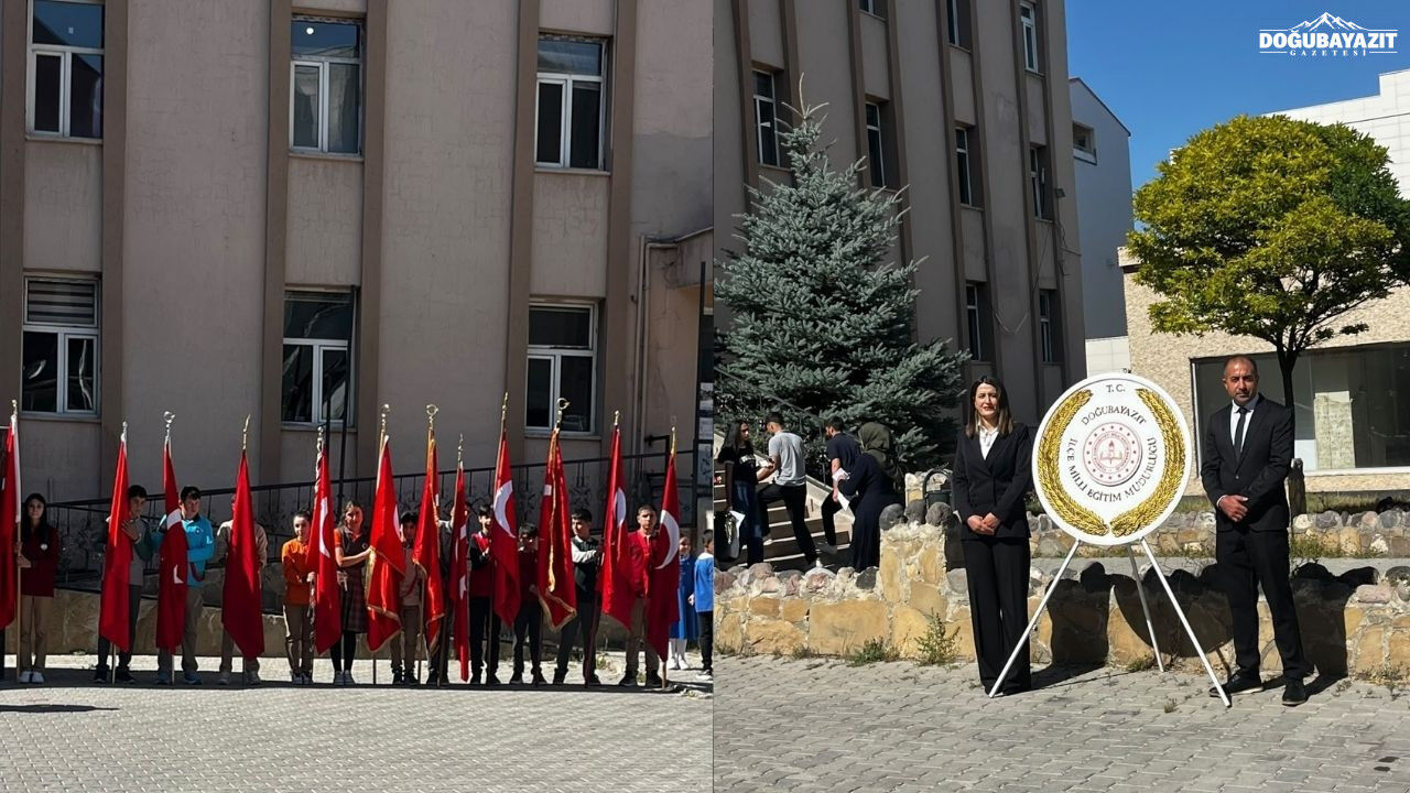 Doğubayazıt’ta Yeni Eğitim Öğretim Yılı Çelenk Töreniyle Başladı