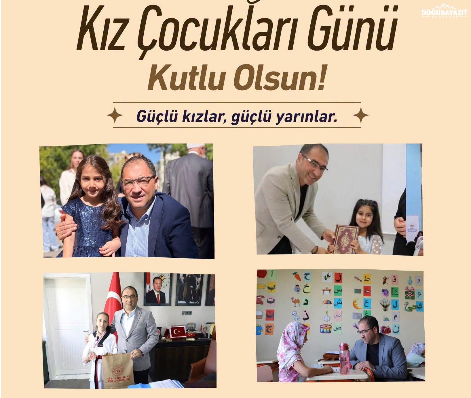 Ağrı Gençlik ve Spor İl Müdürlüğü’nden 11 Ekim Dünya Kız Çocukları Günü Mesajı