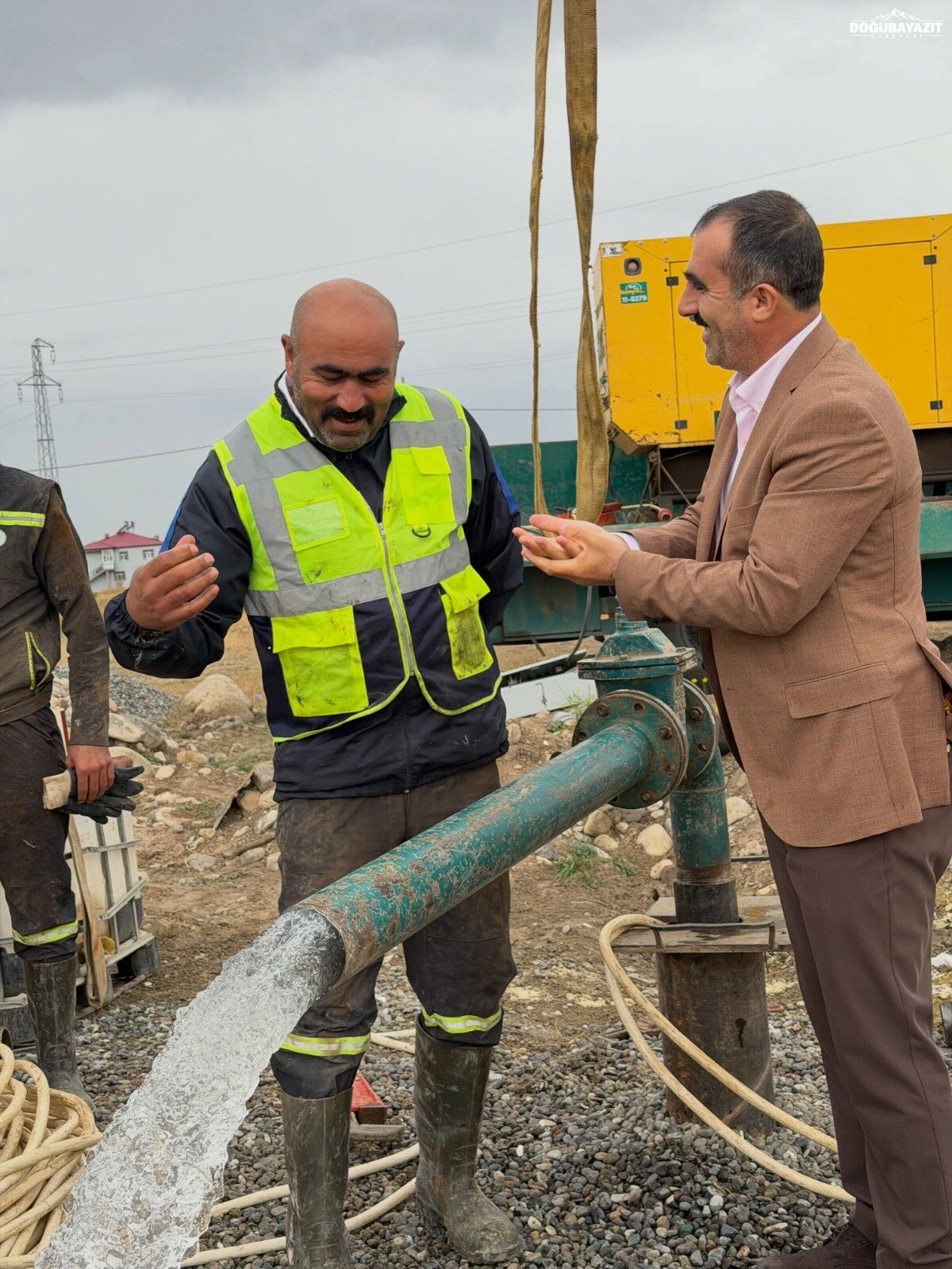 Taşlıçay'da Su Müjdesi Saniyede 20 Litre Debili Yeni Kaynak Bulundu